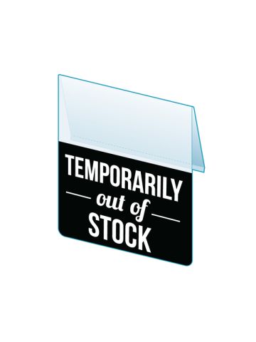 Temp Out of Stock Shelf Talker, 2.5"W x 1.25"H