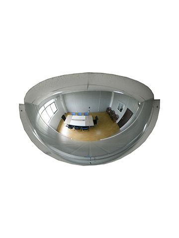 18" Half Mirror Dome Acrylic, 180 deg. Viewing area
