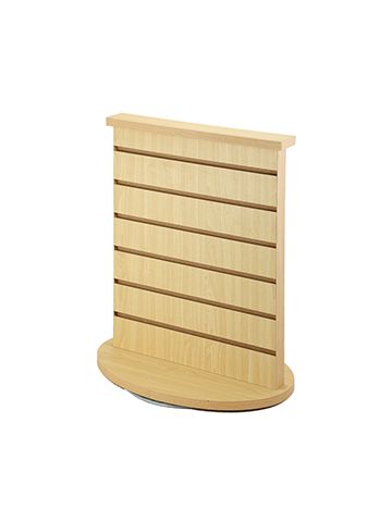 2-Sided Slatwall Countertop Spinner, Maple, 21.5" x 12" x 18"