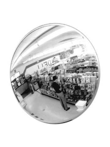 18" dia, Anti Shoplifting Convex Glass Mirrors