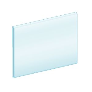 StickNSnap™ Flat Mount, Locking Window 1.25”H x 48”L, Clear, Ticket molding