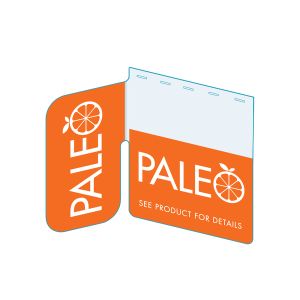 Paleo Shelf Talker, Signature Series, 2.5"W x 1.25"H