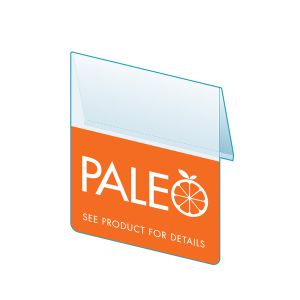 Paleo Shelf Talker, 2.5"W x 1.25"H