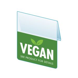 Vegan Shelf Talker, 2.5"W x 1.25"H