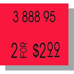 PB216 Labels, Fluorescent Red