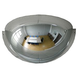 18" Half Mirror Dome Acrylic, 180 deg. Viewing area