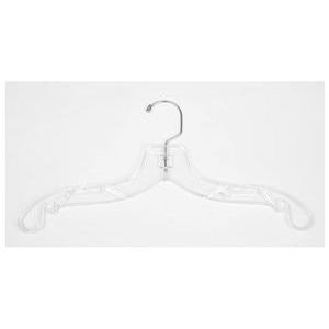 14" Clear, Heavy Duty Top Hangers with Metal Swivel