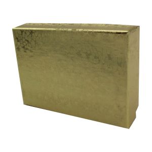 Gold Foil Jewelry Boxes, 3" x 2-1/8" x 1"
