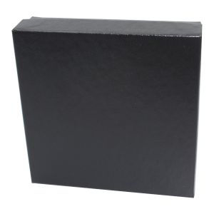 Black Embossed Jewelry Boxes, 3" x 3" x 1"