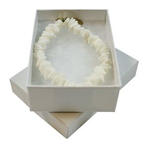 White Swirl Jewelry Boxes, 3" x 2-1/8" x 1"