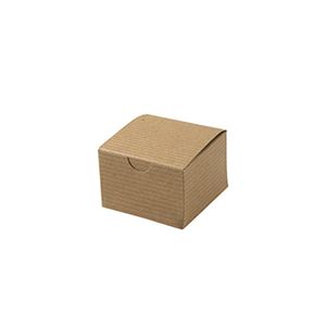 Kraft Folding Gift Boxes, 3" x 3" x 2"