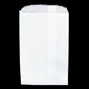 White Paper Merchandise Bags, 4" x 6"