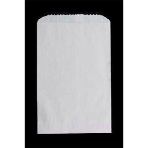 White Paper Merchandise Bags, 6-1/4" x 9-1/4"