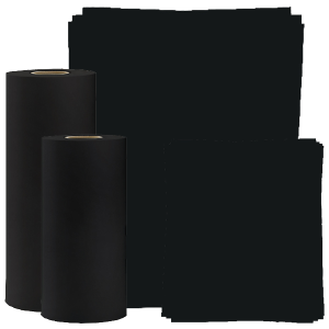 Black, Heavyweight Tissue Roll and Sheets 20#