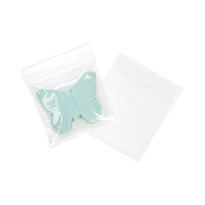 Clear Zipper Reclosable Poly Bags, 3" x 3"