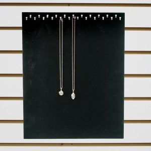 Jewelry 23 Hook Display, Black Velvet, 12" x 15"