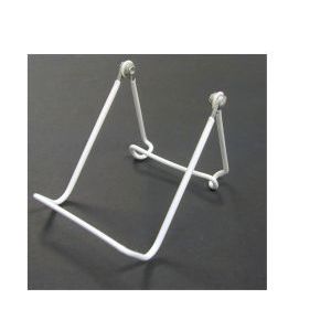 Wire Vinyl Coated Easels, White, 4" x 3.75"
