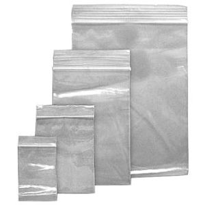 Clear Zipper Reclosable Poly Bags, 3" x 6"