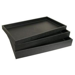 1" Black, Jewelry Display Trays