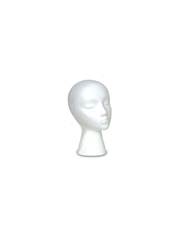 Female White, Styrofoam Head Mannequin